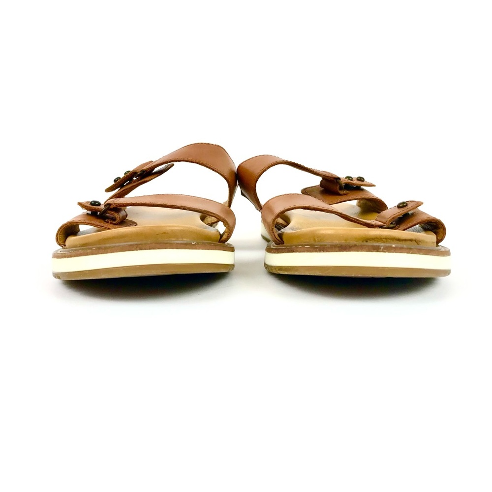 Keen Women’s Lana Double Strap Tan Leather Slide Sandals Size 9 - Picture 6 of 16